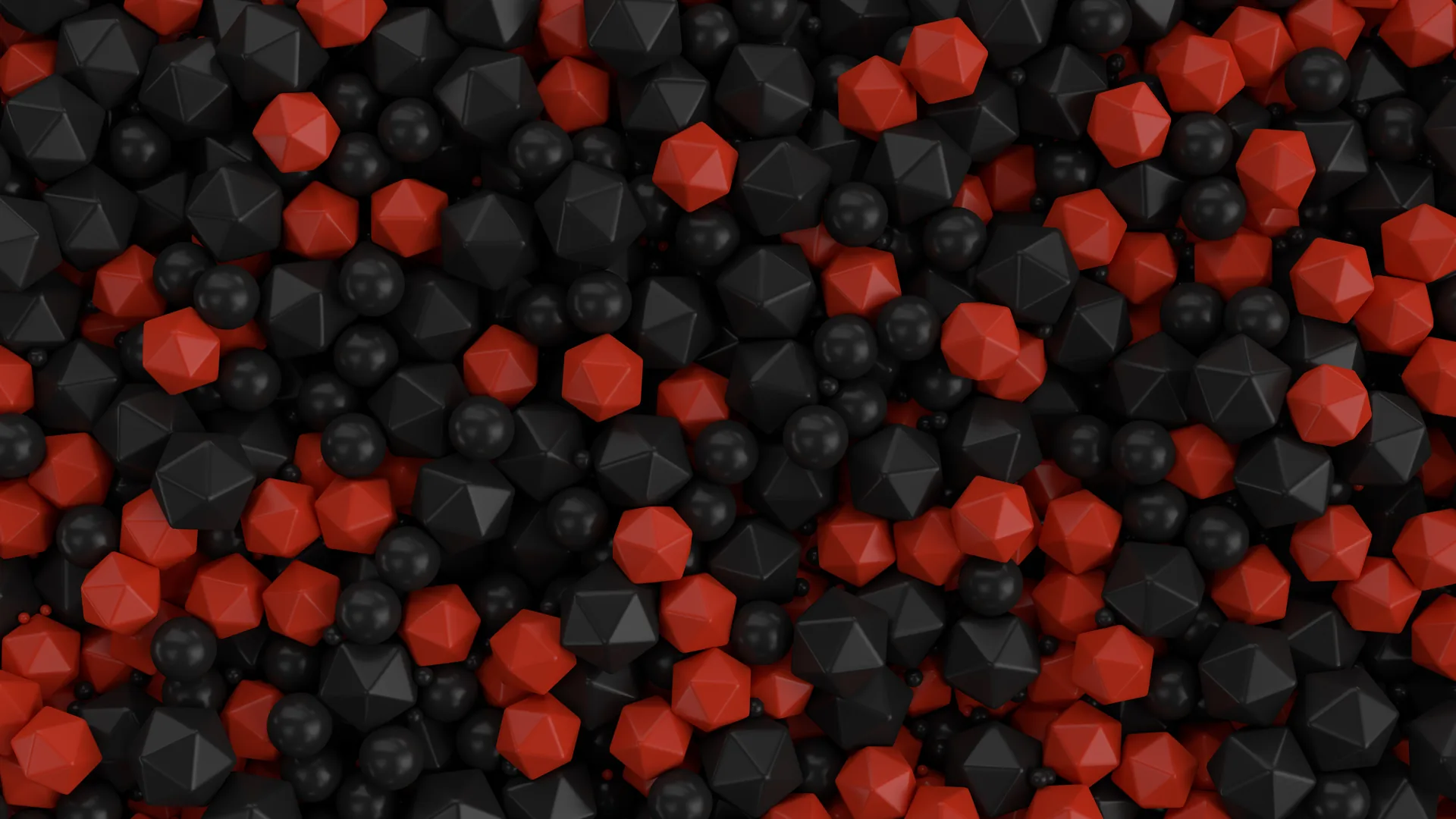 Abstract dark render of red and black geometric shapes representing idea validation